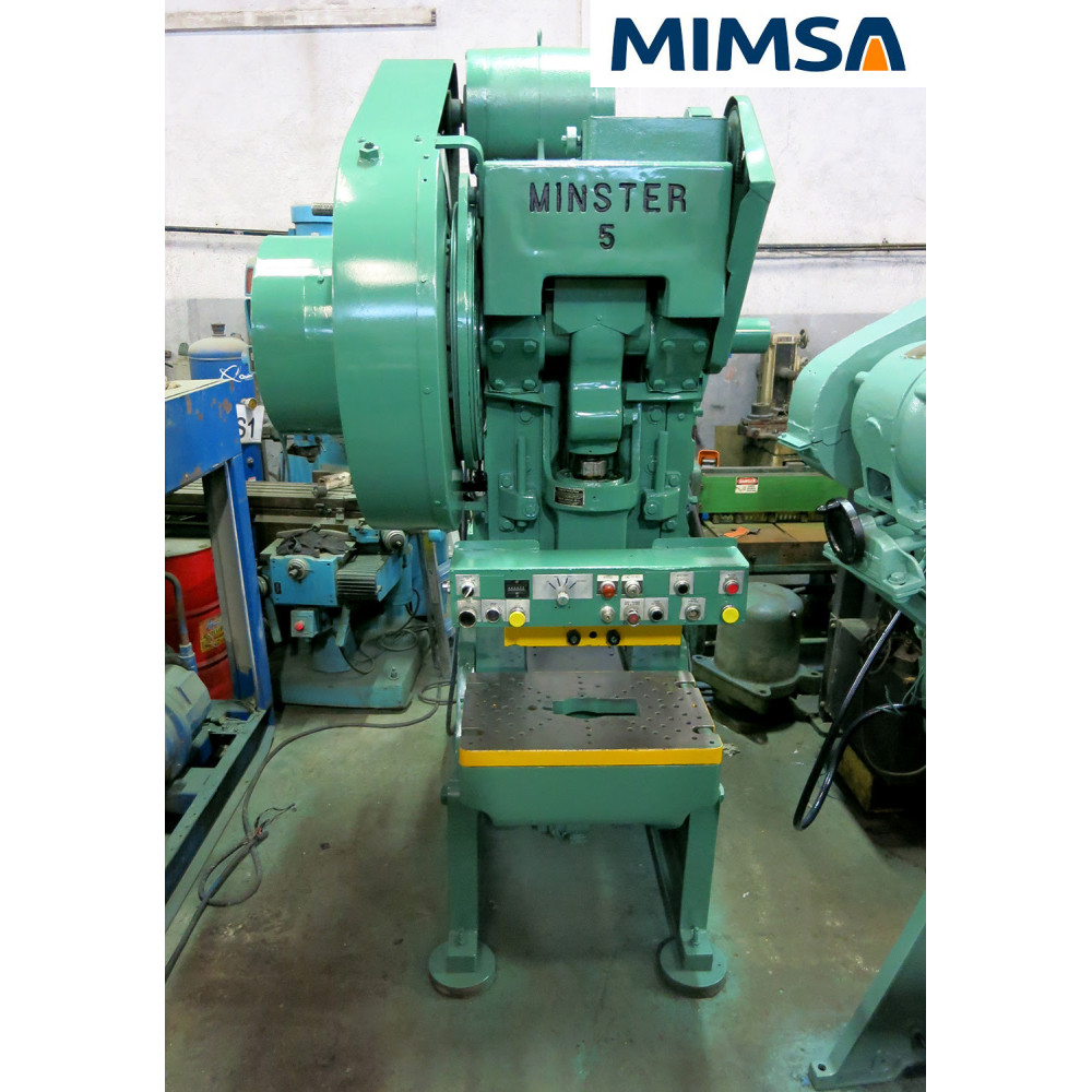 [trq-1037] trq-1037 Prensa Troqueladora tipo OBI No. 5, capacidad 45 Ton, marca Minster