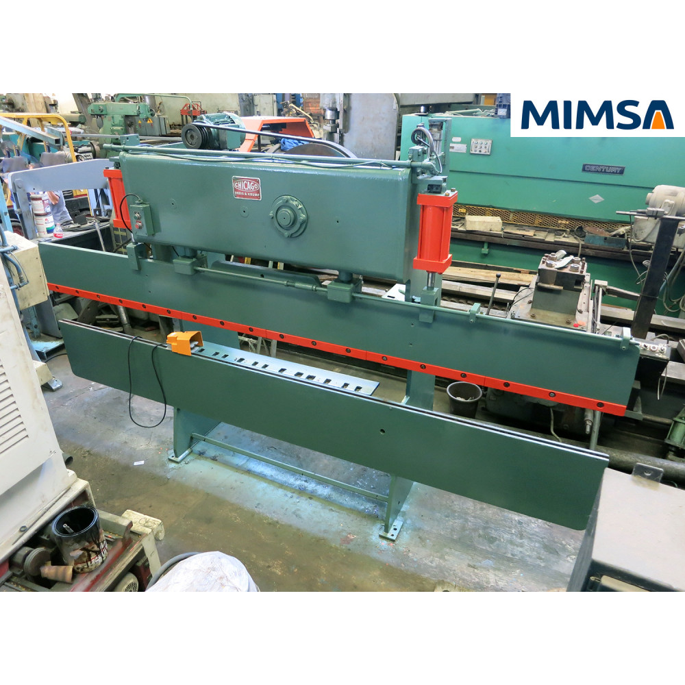 [lad-370] lad-370 Dobladora de cortina mecánica modelo 285, capacidad 25 Ton x 12ft, marca Chicago D&K