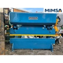 Dobladora de cortina mecánica modelo 10FM100, capacidad 100 Ton x 10 ft, marca Wisconsin