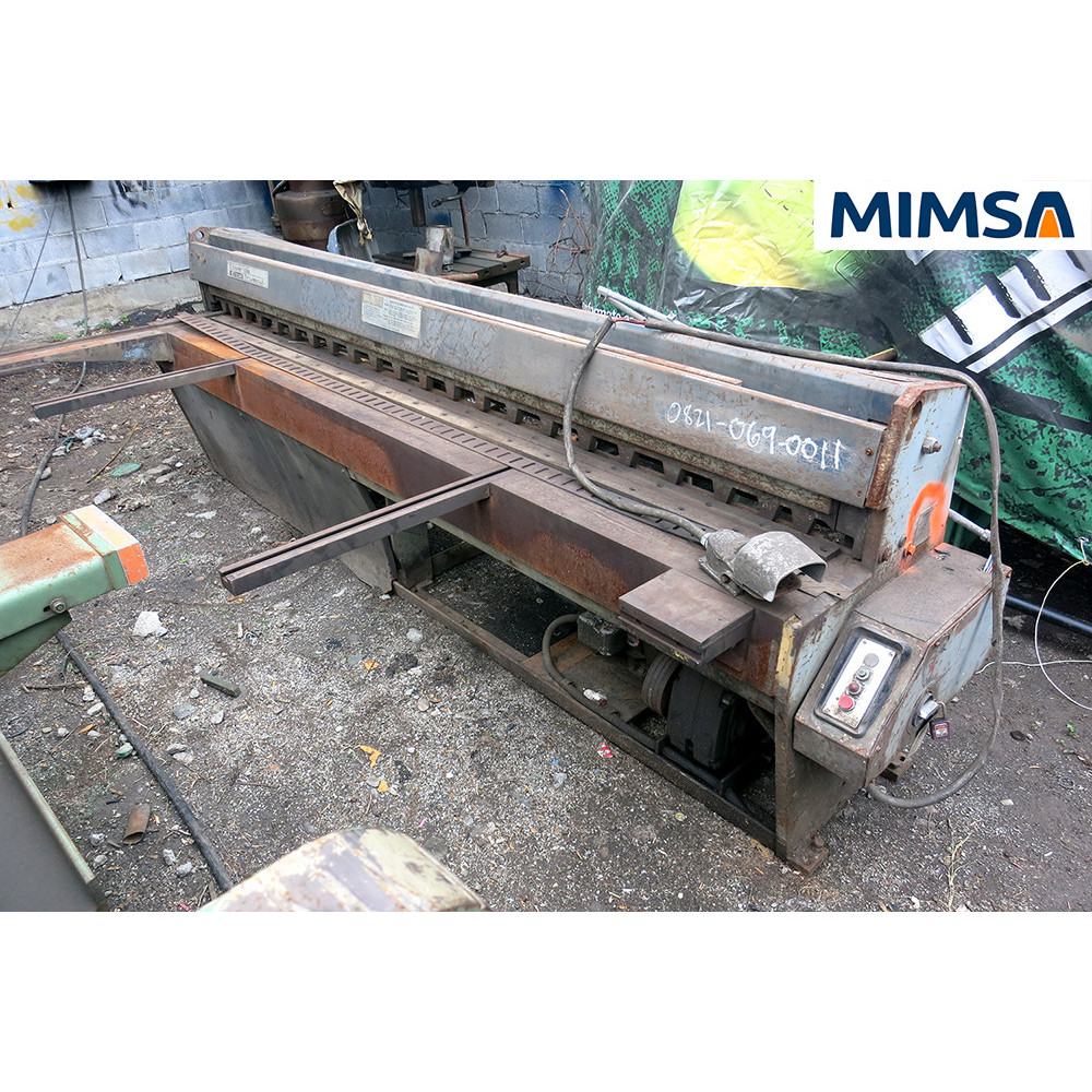 [lac-258] lac-258 Cizalla de acción mecánica modelo 325/3000, capacidad Ga.10 x 10 ft, marca Edwards