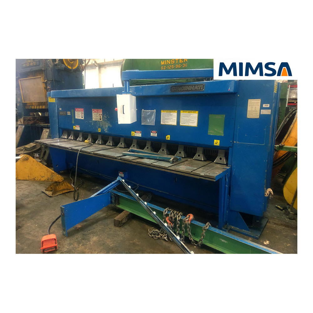 [lac-225] lac-225 Cizalla de acción hidráulica, capacidad 1/4" en 12ft, marca Cincinnati