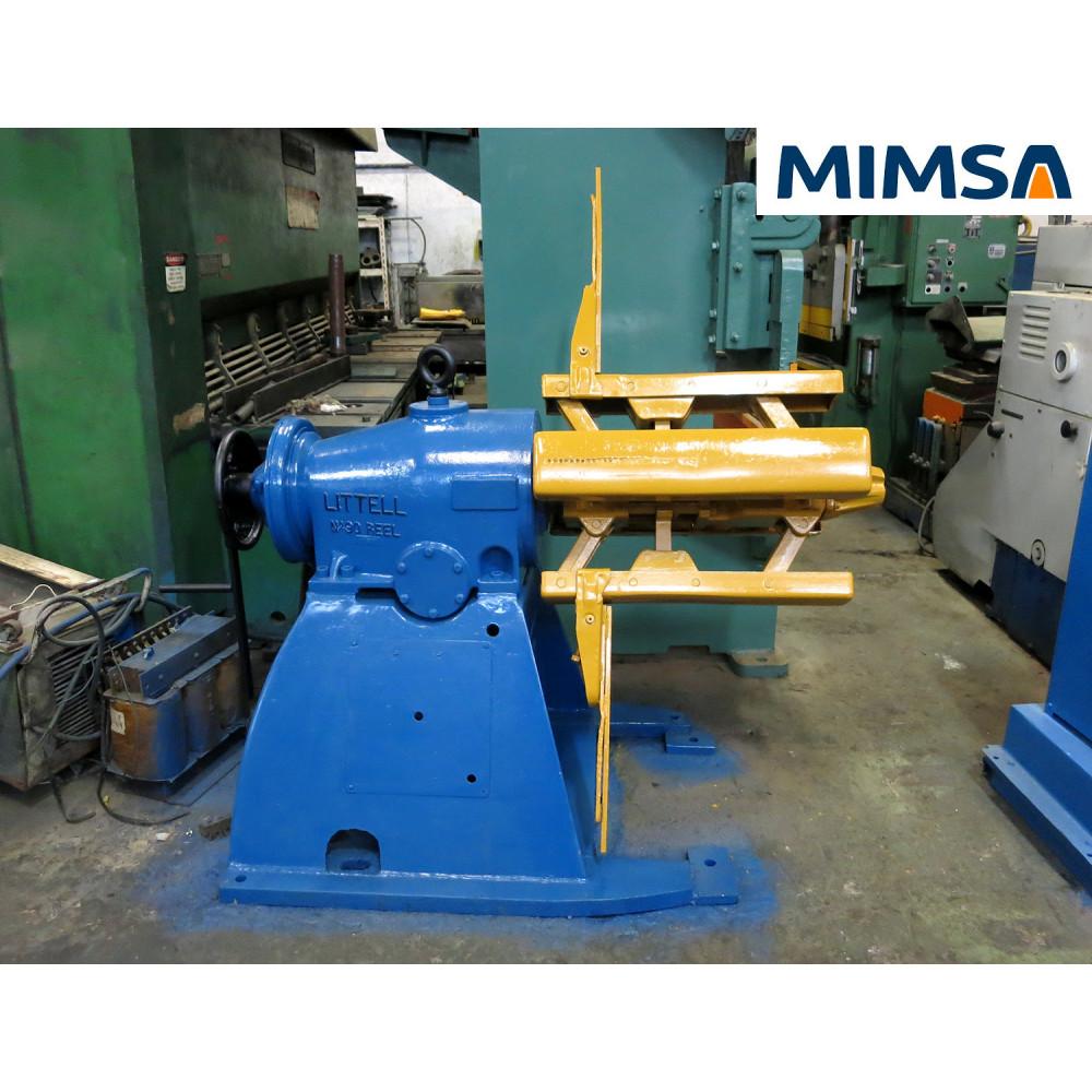 Desenrollador de mandril motorizado modelo 9018, capacidad 8,000 Lbs x 24" ancho, marca Littell
