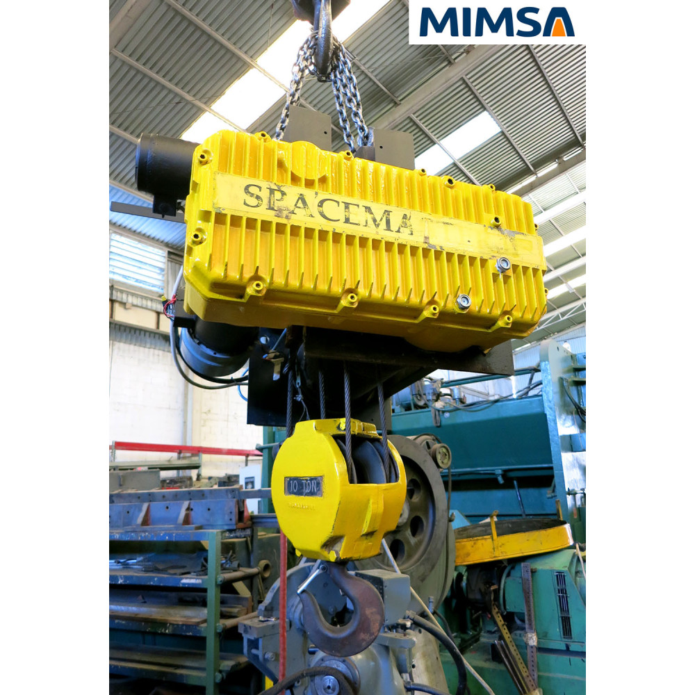 [msc-635] msc-635 Polipasto eléctrico de cable tipo monoriel modelo SD-1026, capacidad 10 Ton, marca SPACEMASTER