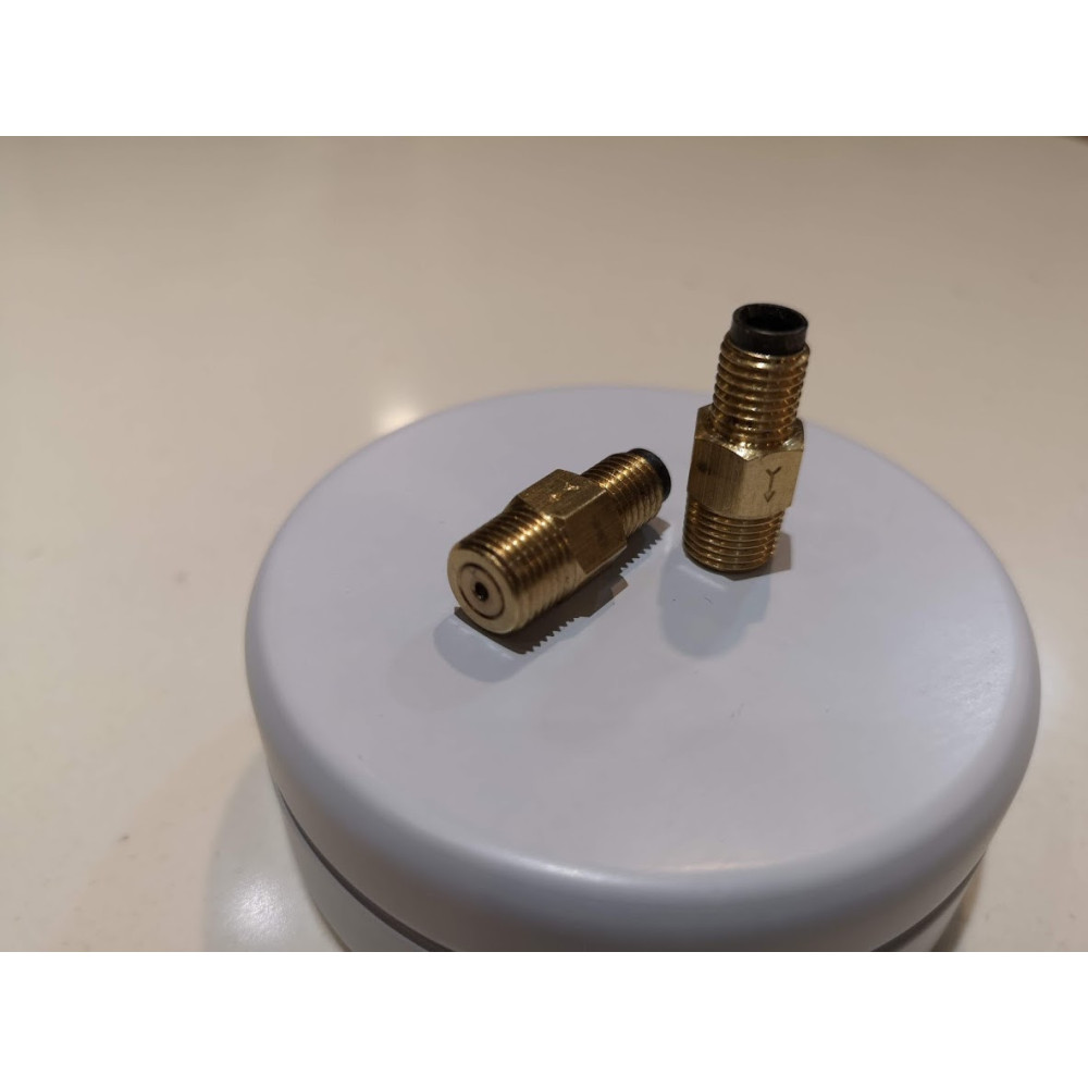 [ref-009] Baton Válvula Dosificadora de lubricación de aceite modelo DSM, FSA o HSA, Conexión de salida 1/8" NPT, tamaños disponibles 0, 1