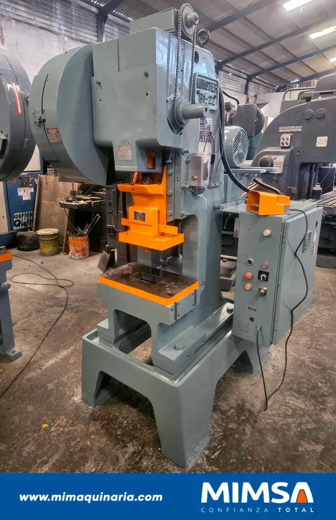 [trq-1056] Prensa troqueladora tipo OBG capacidad 22 Ton marca Minster