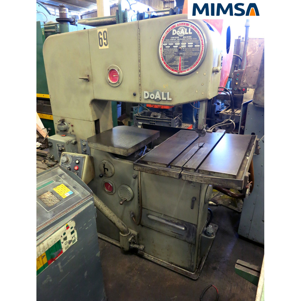 msc-828 Sierra cinta vertical modelo 3612-3, 36" garganta marca DOALL