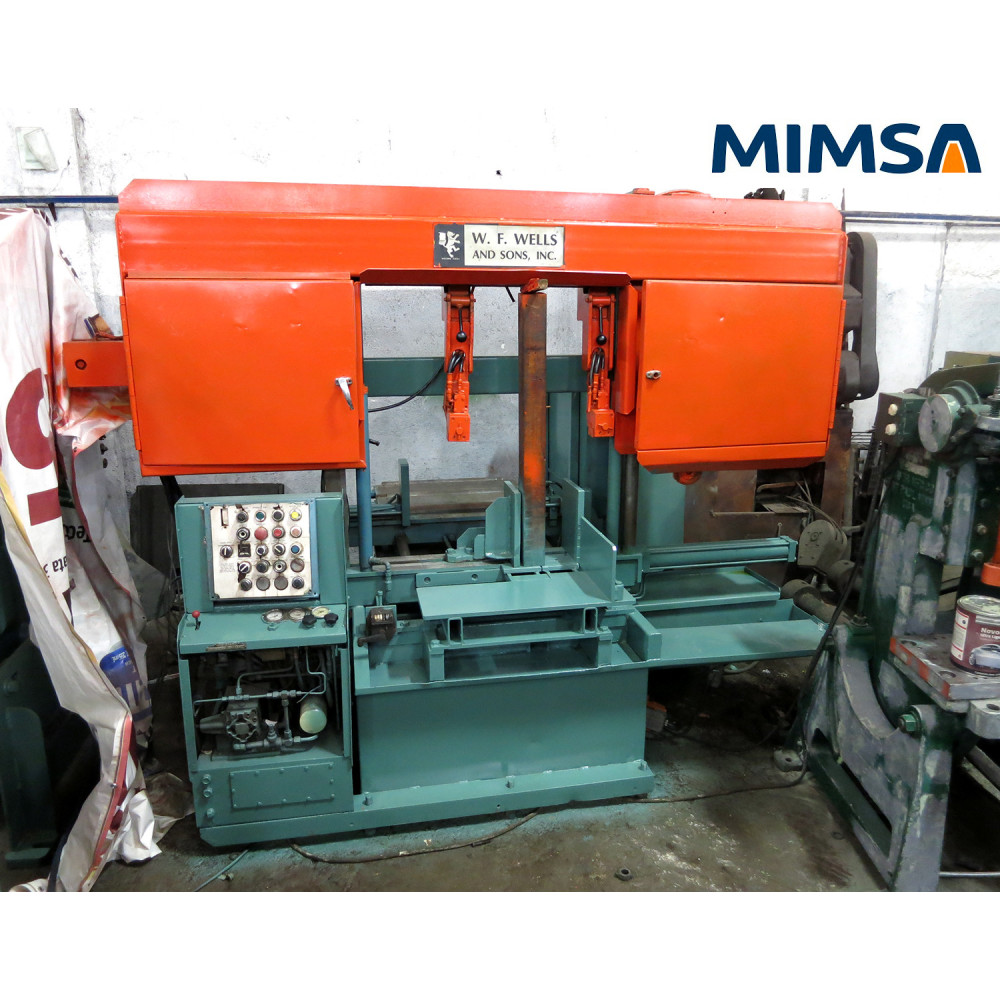 [msc-808] msc-808 Sierra cinta automática hidráulica de doble poste, capacidad 20” x 24", marca W.F. WELLS